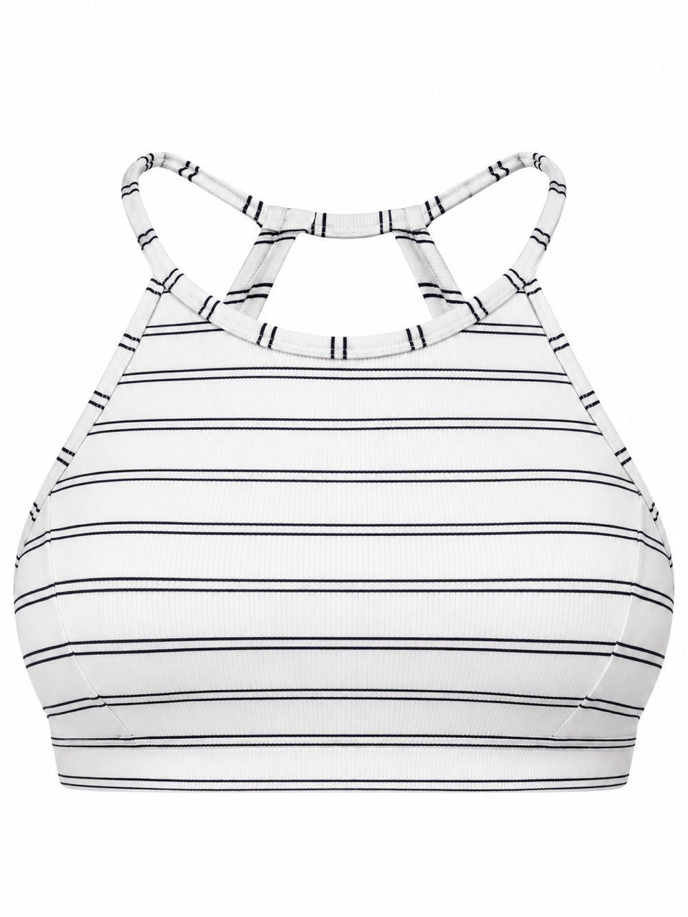 Born Primitive Alison Scudds Striped Sports Bra XL NWT White Black
